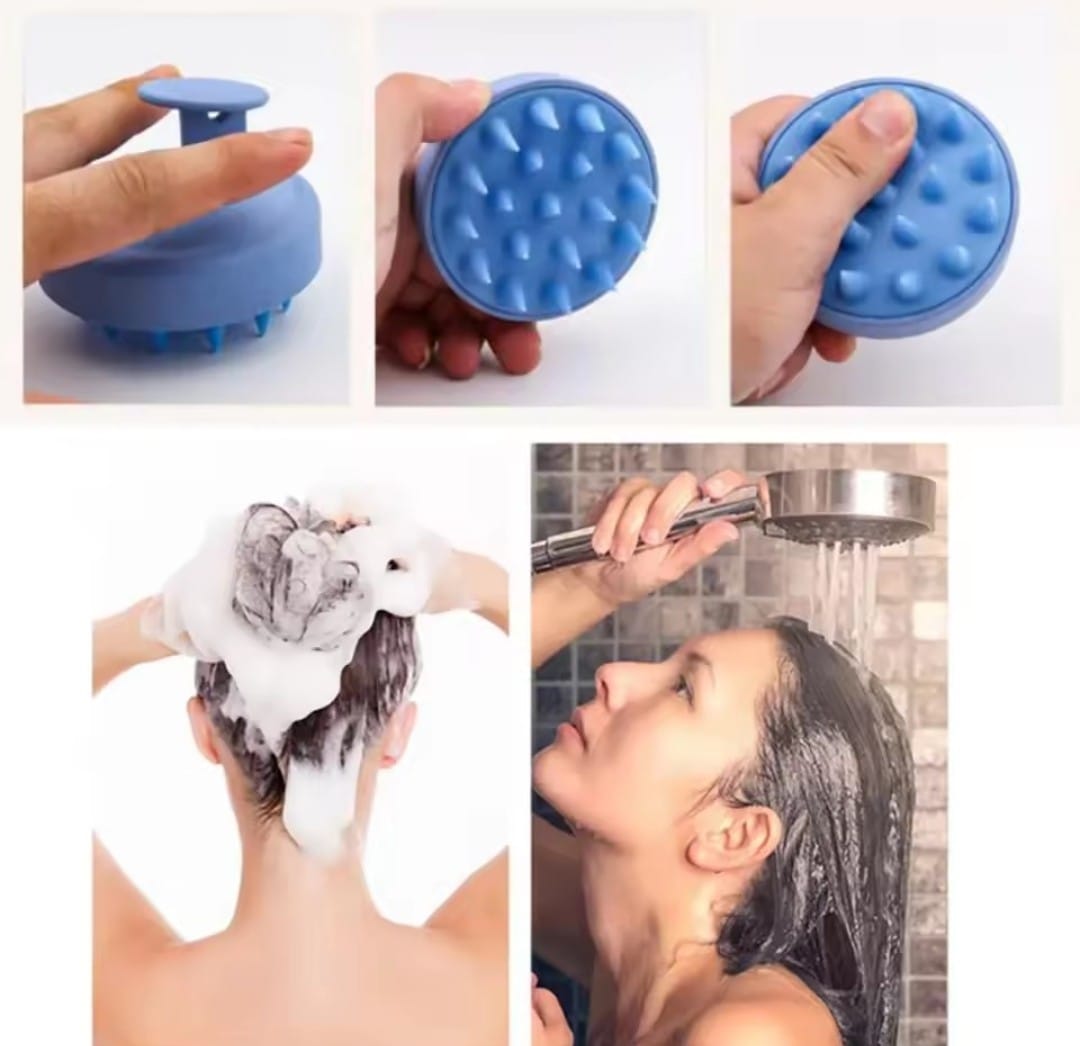 Premium Silicone Scalp Massager & Shampoo Brush for Deep Scalp Cleansing