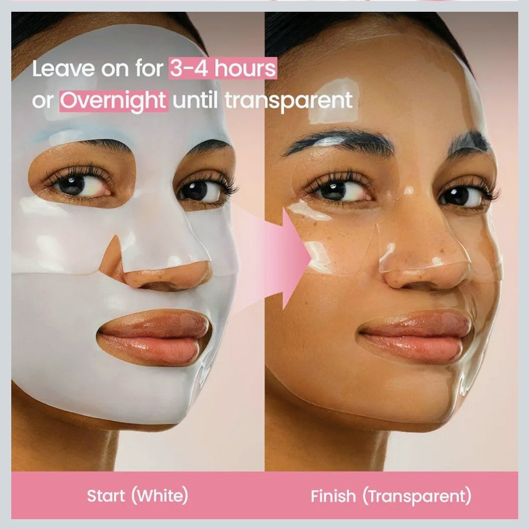 BIODANCE; Korean Bio-Collagen Real Deep Mask, Bestselling Hydrating Overnight Hydrogel Mask for Glassy Glowy Skin, Pore Minimizing, Elasticity Improvement, Paraben Free, Fragrance Free, Non-Comedogenic 34g x 4ea